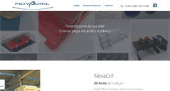 Desktop Screenshot of novacril.com.br