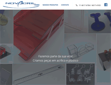 Tablet Screenshot of novacril.com.br